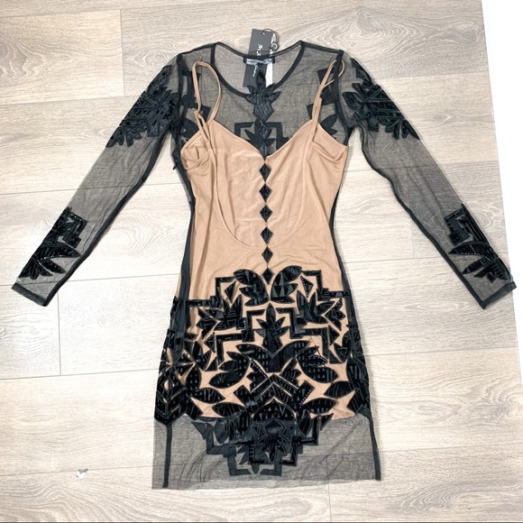 For Love & Lemons Vienna Mini Dress Size S NWT - Picture 15 of 16